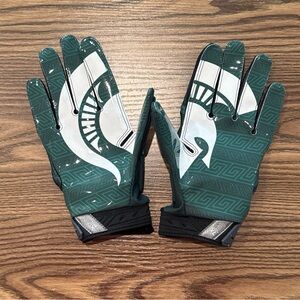 Michigan State Spartans Nike Superbad 3.0 Football Gloves NCAA Men’s Size XL